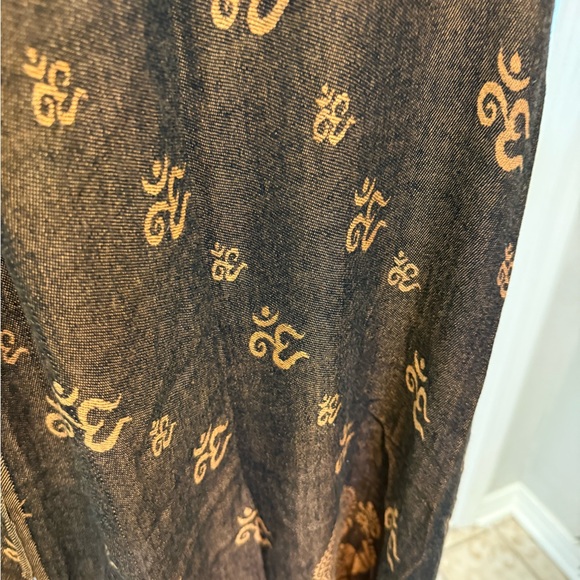 Reversible Ganesha Meditation & Prayer Alter Shawl Scarf w Deity & Om Symbol - Picture 11 of 11